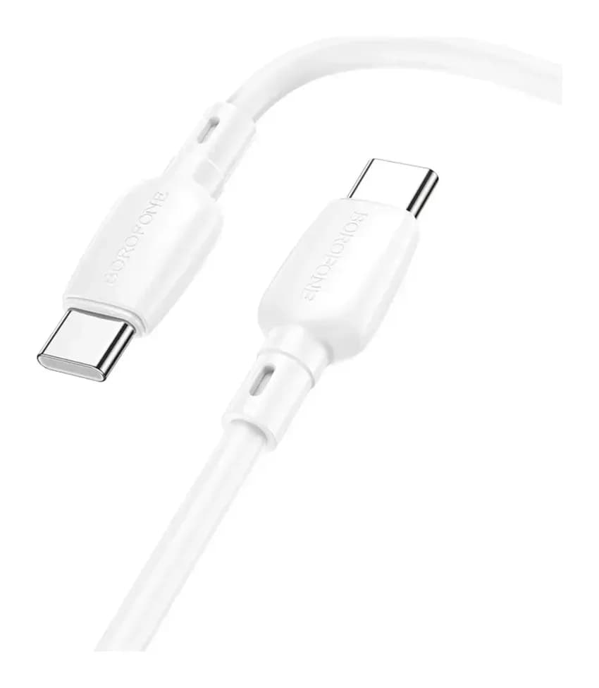 Зарядный кабель Borofone BX93 Type-C to Type-C 60W (белый)