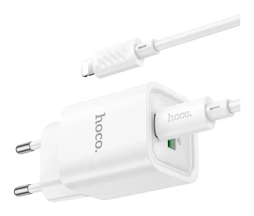 Зарядное устройство сетевое Hoco C149A Charm 30W + кабель (белый)