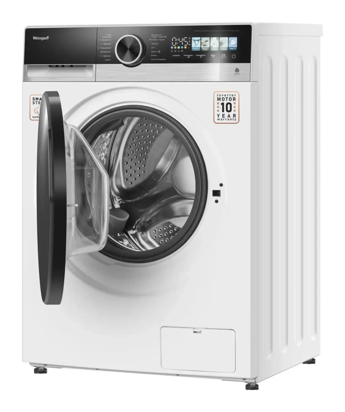 Стирально-сушильная машина Weissgauff WMD 45148 Color Touch Inverter Steam