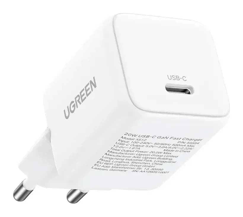 Адаптер питания сетевой Ugreen X512-55554 (белый)
