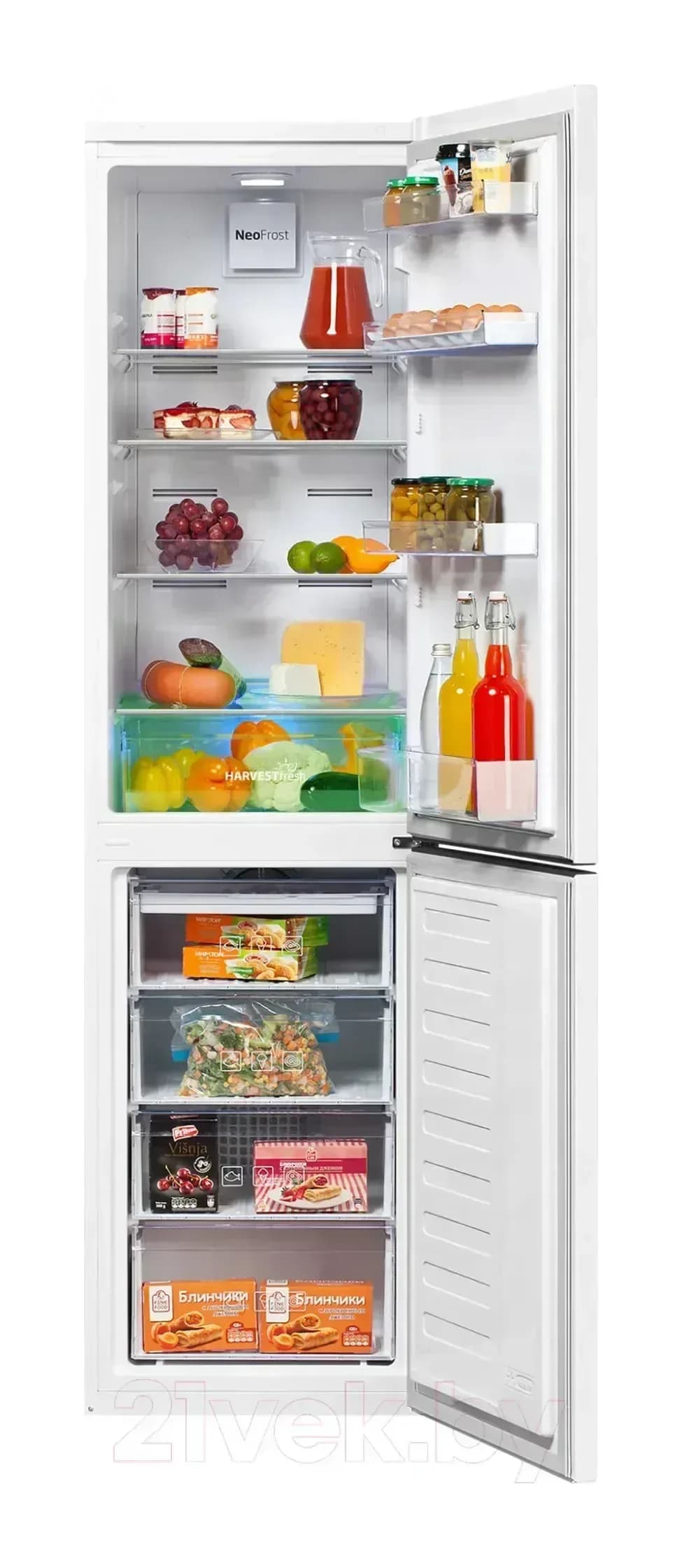 Холодильник с морозильником Beko RCNK335E20VW