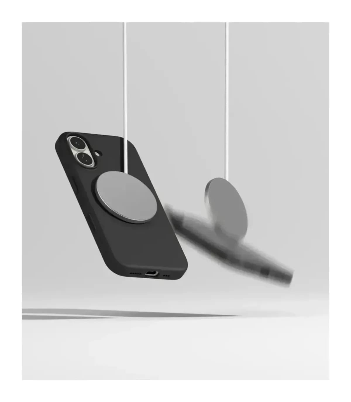Чехол-накладка Ringke Silicone Magnetic для iPhone 17 (Black)