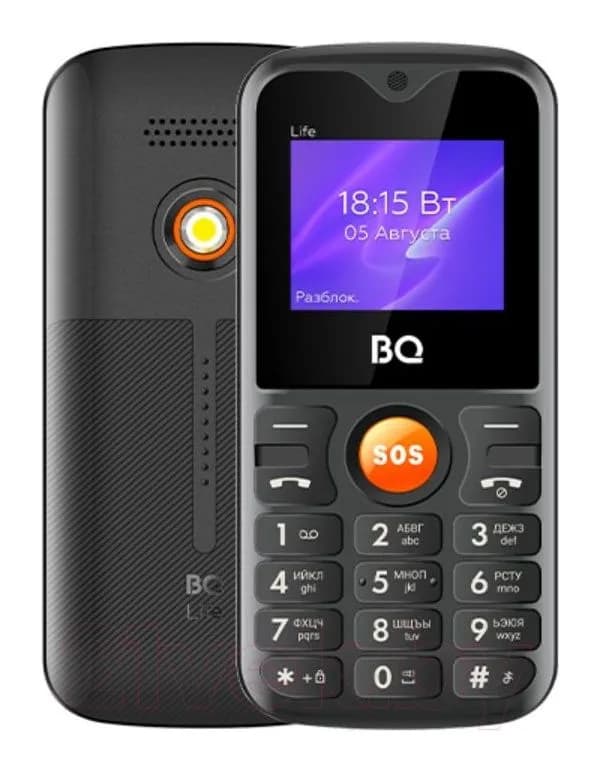 Мобильный телефон BQ Life BQ-1853 (черный/оранжевый)