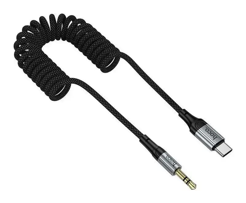 Кабель Hoco UPA33B Type-C-AUX (1.5м, черный)