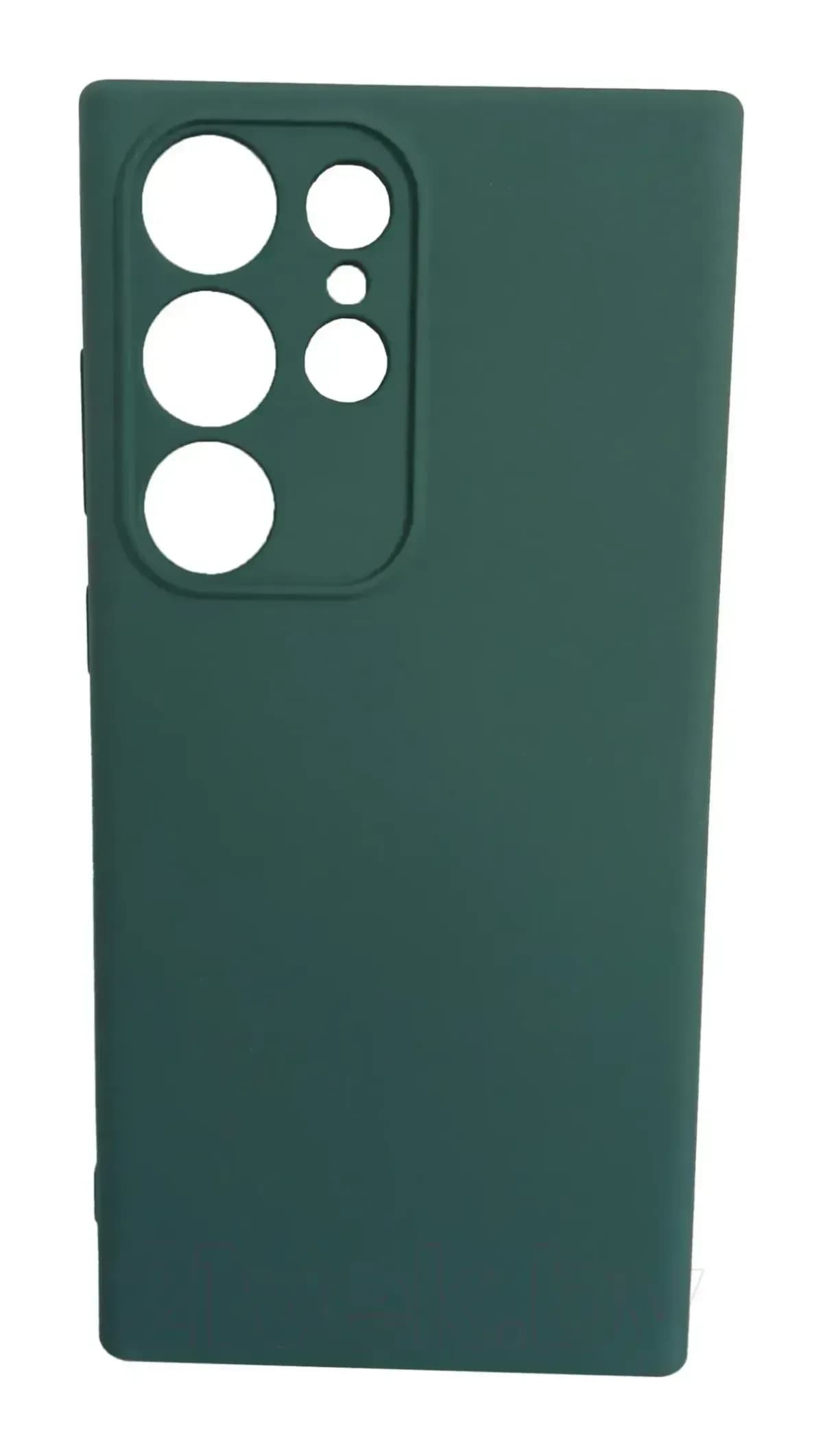 Чехол-накладка Case Coated для Galaxy S23 Ultra (темно-зеленый)