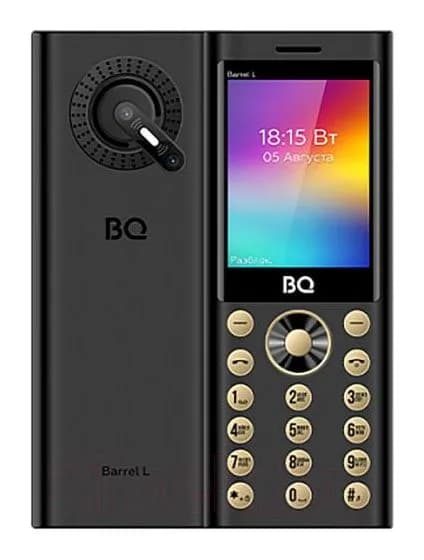 Мобильный телефон BQ 2458 Barrel L (черный/золото)