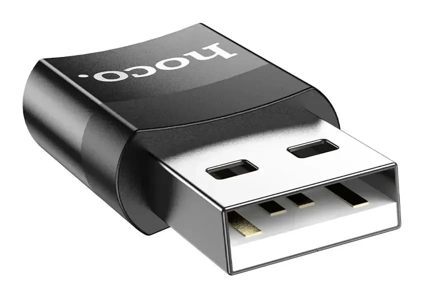 Адаптер Hoco UA17 USB 2.0 - Type-C (черный)