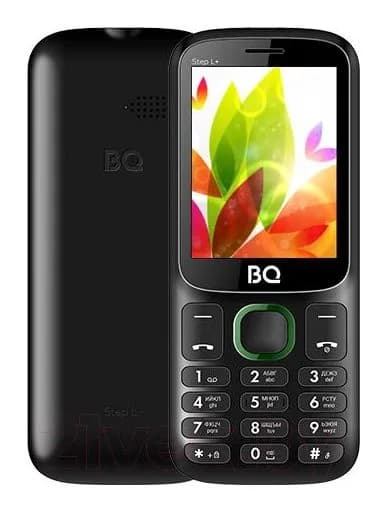 Мобильный телефон BQ Step L+ BQ-2440 (черный/зеленый)