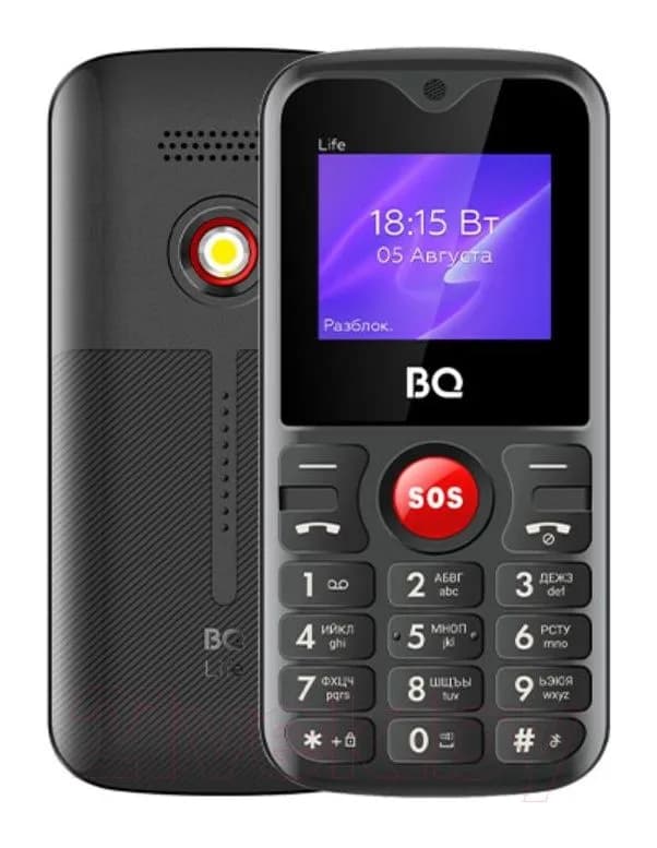 Мобильный телефон BQ Life BQ-1853 (черный/красный)
