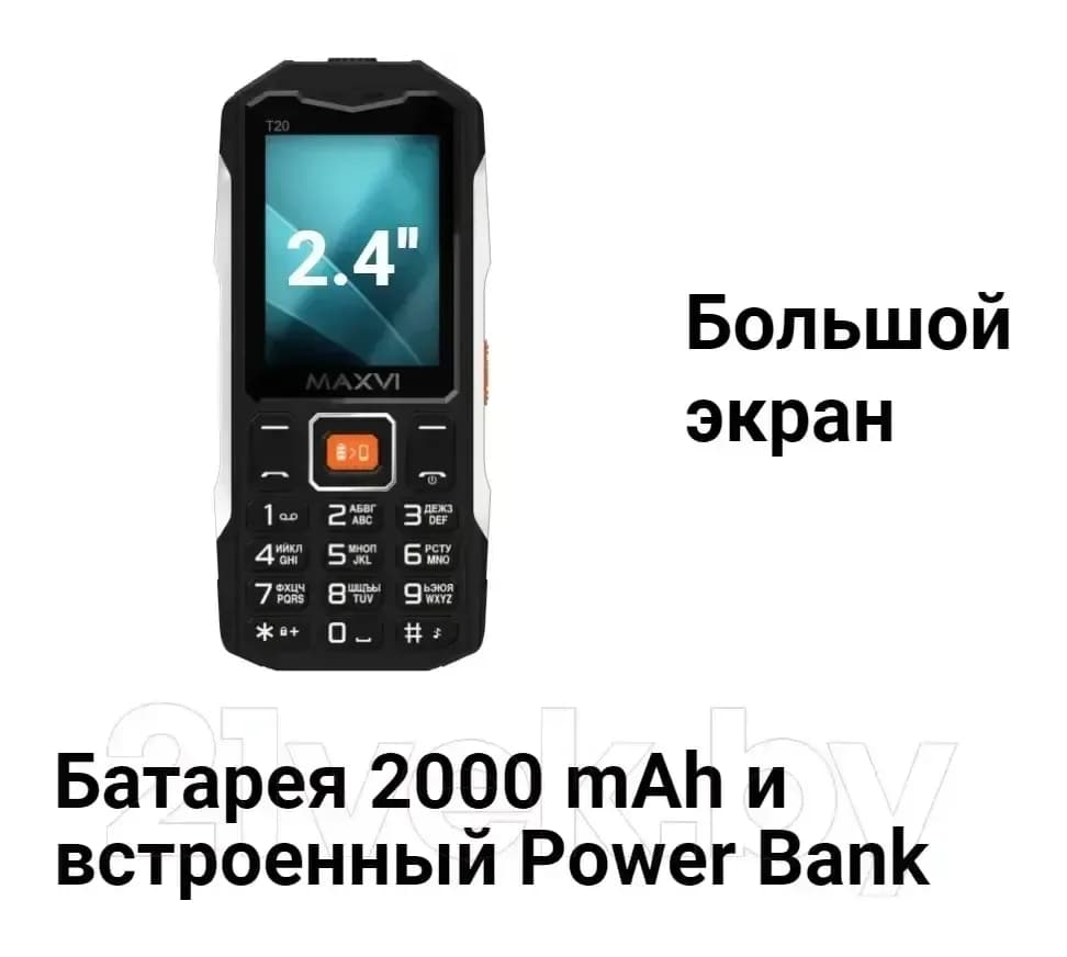 Мобильный телефон Maxvi T20 (черный)