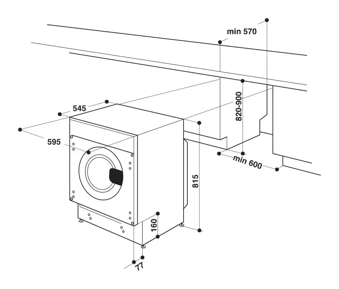 Стиральная машина встраиваемая Whirlpool BI WMWG 91485 EU