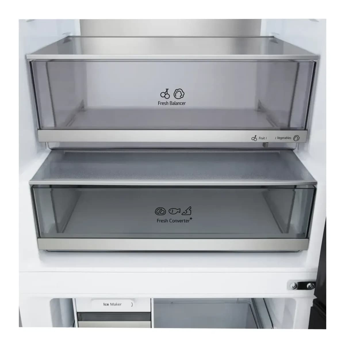 Холодильник с морозильником LG GC-B640FMKM