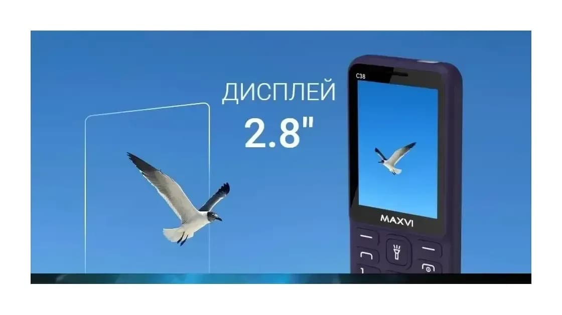 Мобильный телефон Maxvi C38 (синий)
