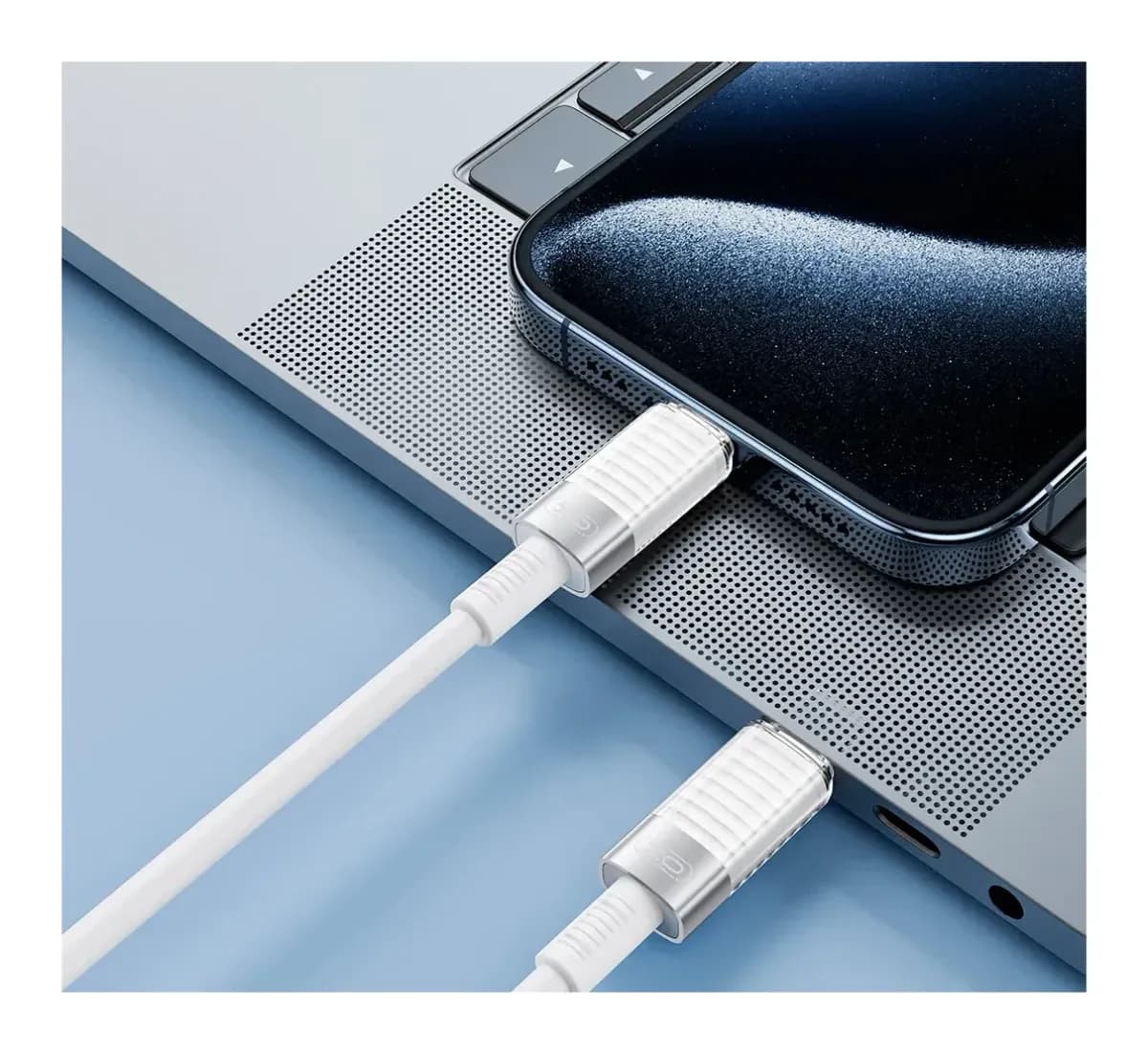 Зарядный кабель XO NB-Q282B 60W Type-C Type-C (белый)