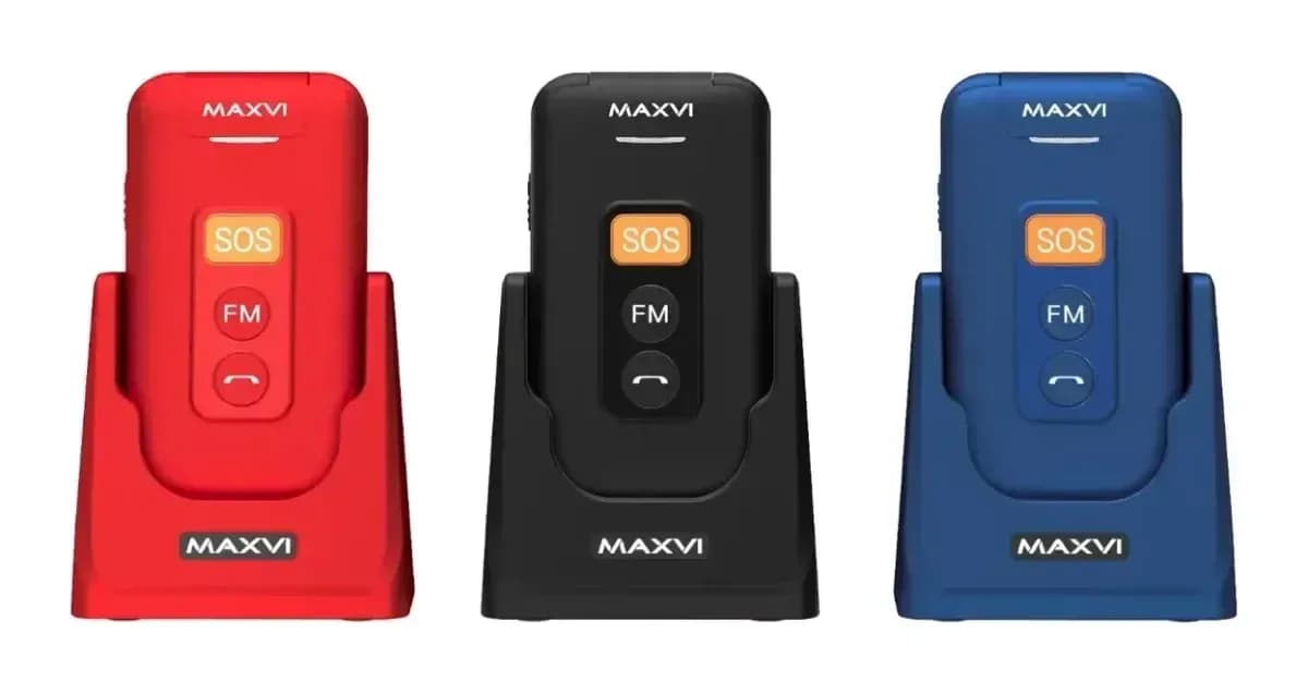 Мобильный телефон Maxvi E 5 up (красный)