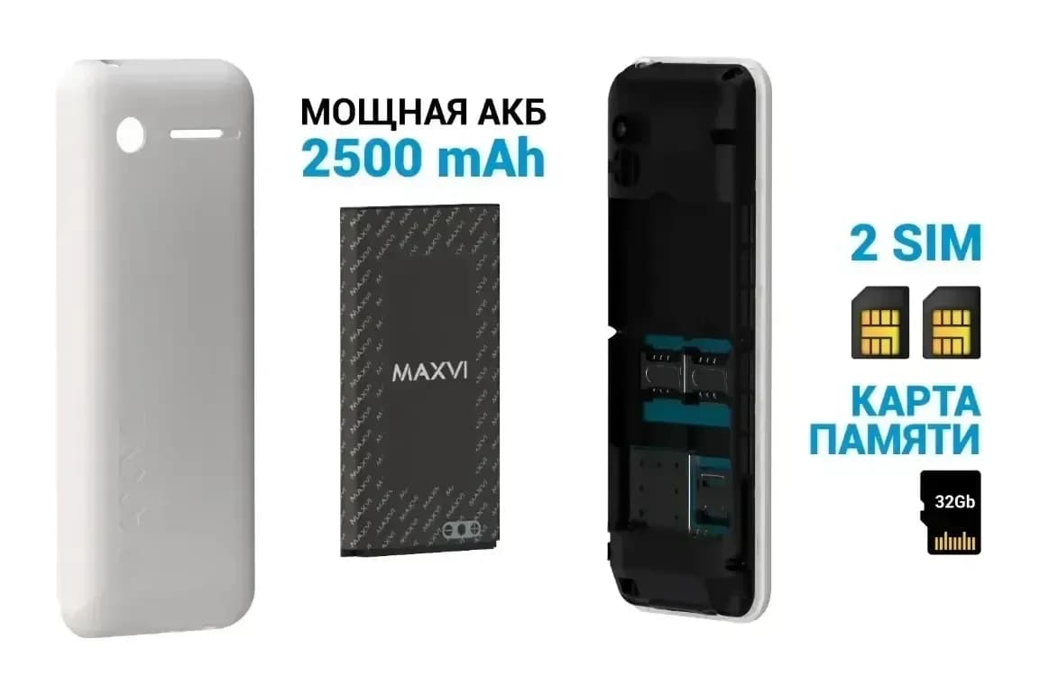 Мобильный телефон Maxvi P99 (черный)