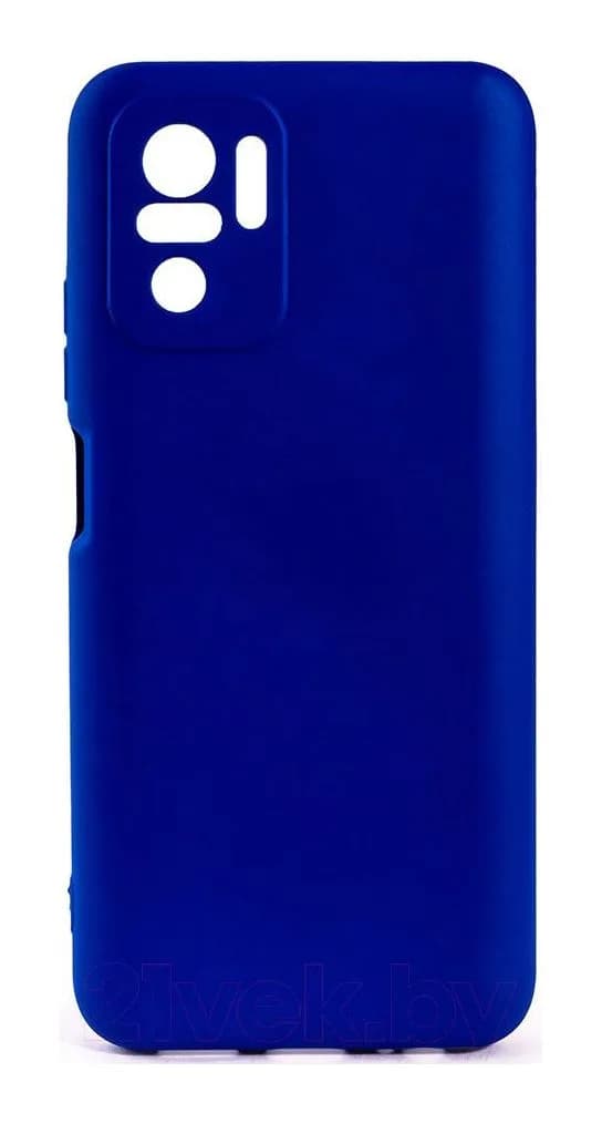 Чехол-накладка Case Coated для Redmi Note 10 (4G)/Redmi Note 10S (синий)