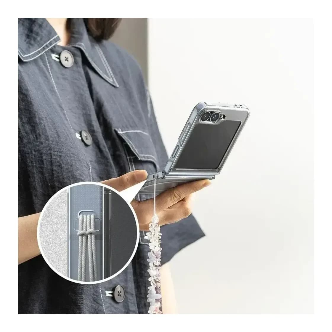 Чехол-накладка Ringke Fusion Magnetic Magsafe для Galaxy Z FLIP 6 (Clear)
