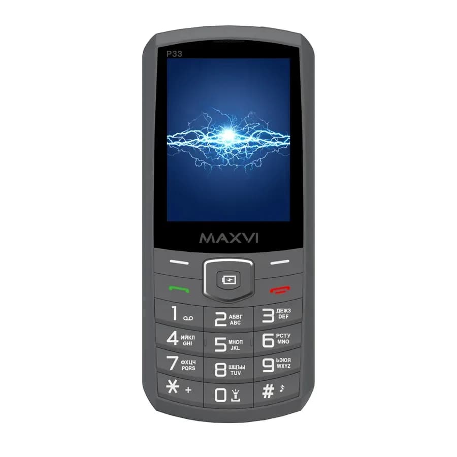 Мобильный телефон Maxvi P33 (темно-серый)