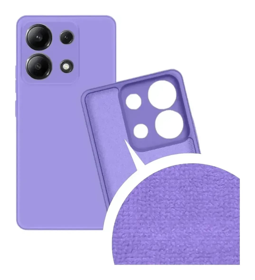 Чехол-накладка Bingo Liquid TPU для Redmi Note 13 4G (фиолетовый)