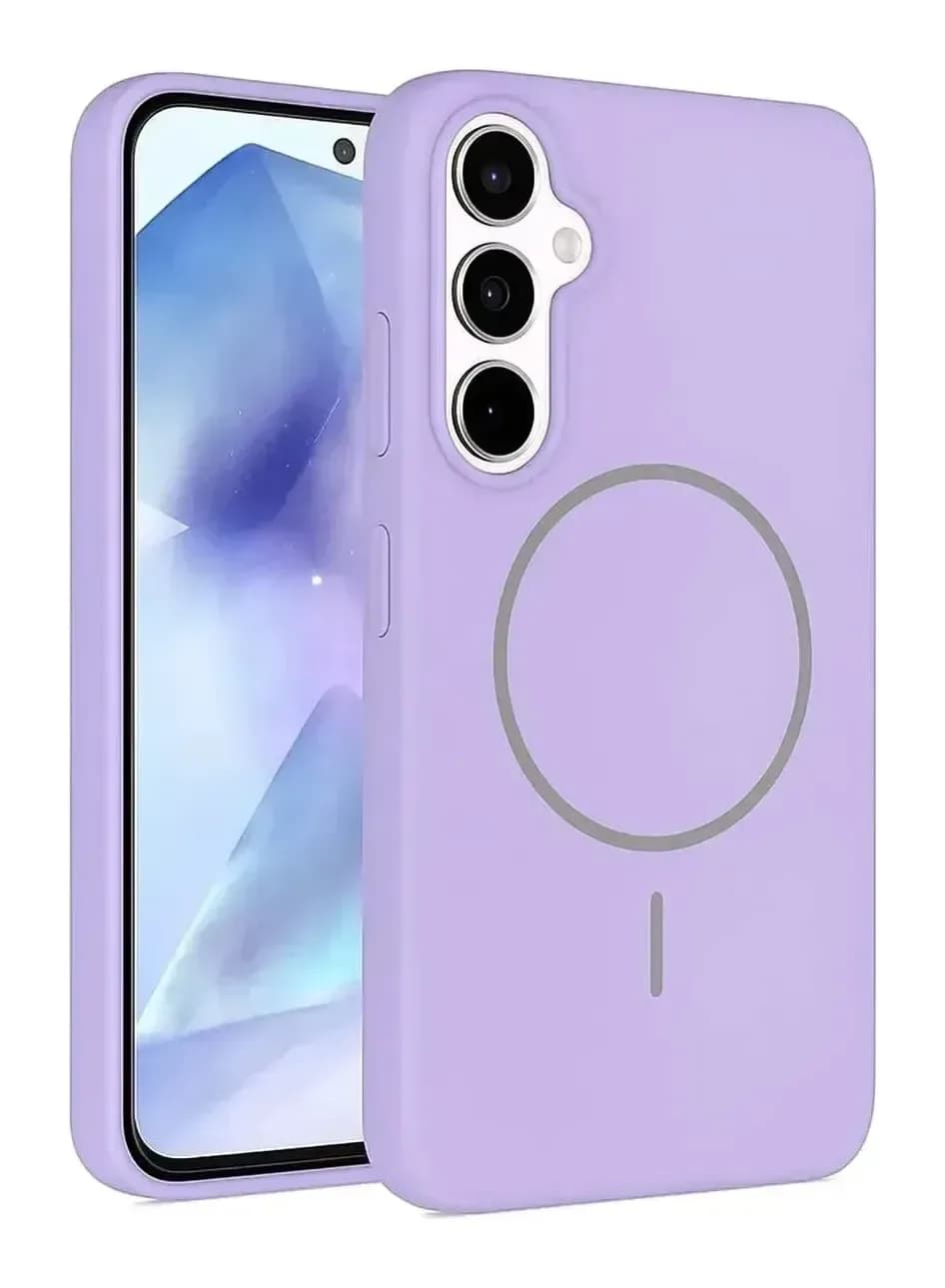Чехол-накладка Bingo Silicone Magnetic для Samsung S25+ (лиловый)
