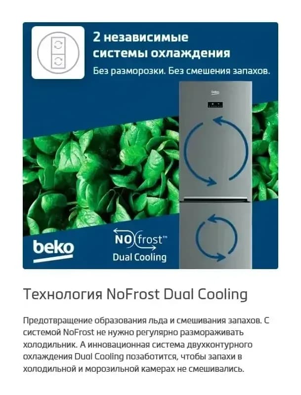 Холодильник с морозильником Beko B5RCNK363ZWB