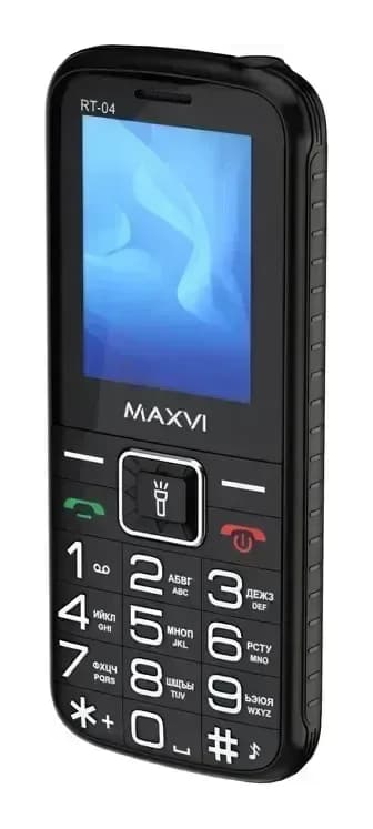 Мобильный телефон Maxvi RT-04 с док-станцией (черный)
