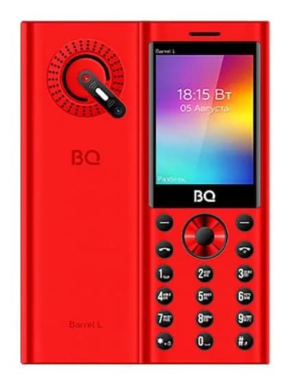 Мобильный телефон BQ 2458 Barrel L (черный/красный)