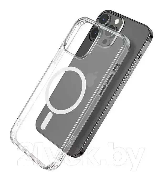 Чехол-накладка Hoco Магнитный для iPhone 13 Pro (прозрачный)
