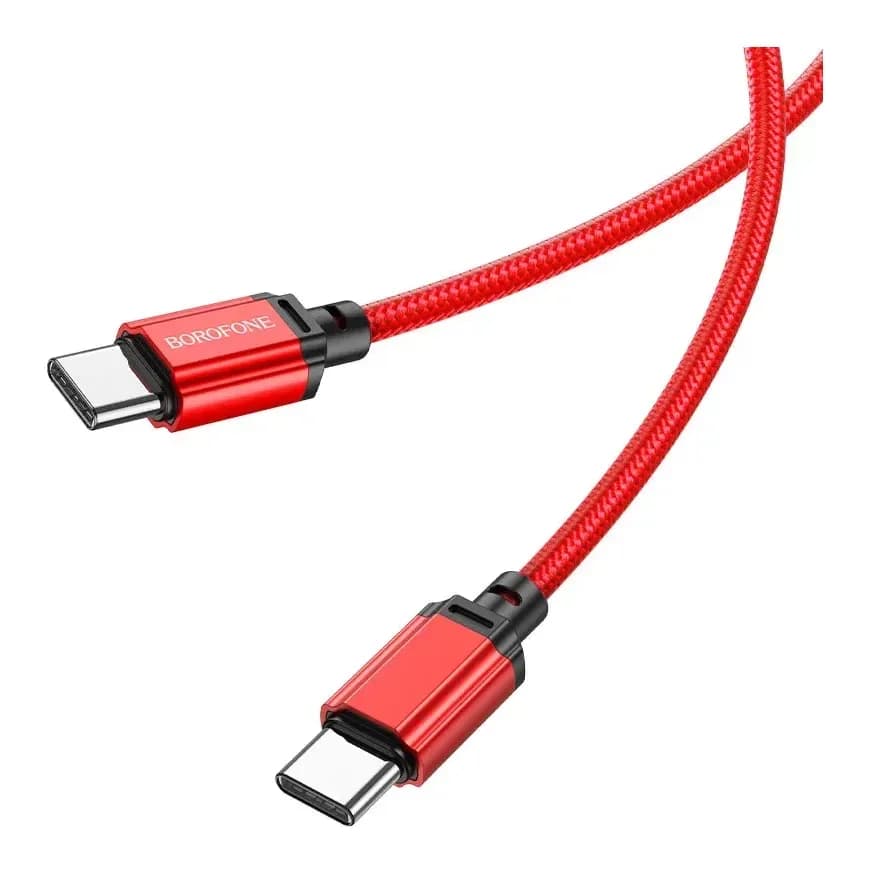Зарядный кабель Borofone BX87 Type-C to Type-C 60W (1м, красный)