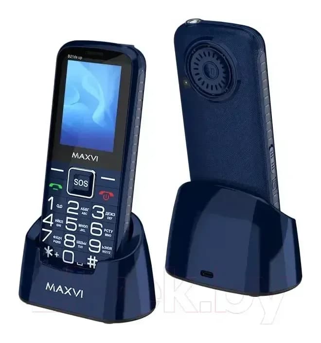 Мобильный телефон Maxvi B 21ds up (синий)