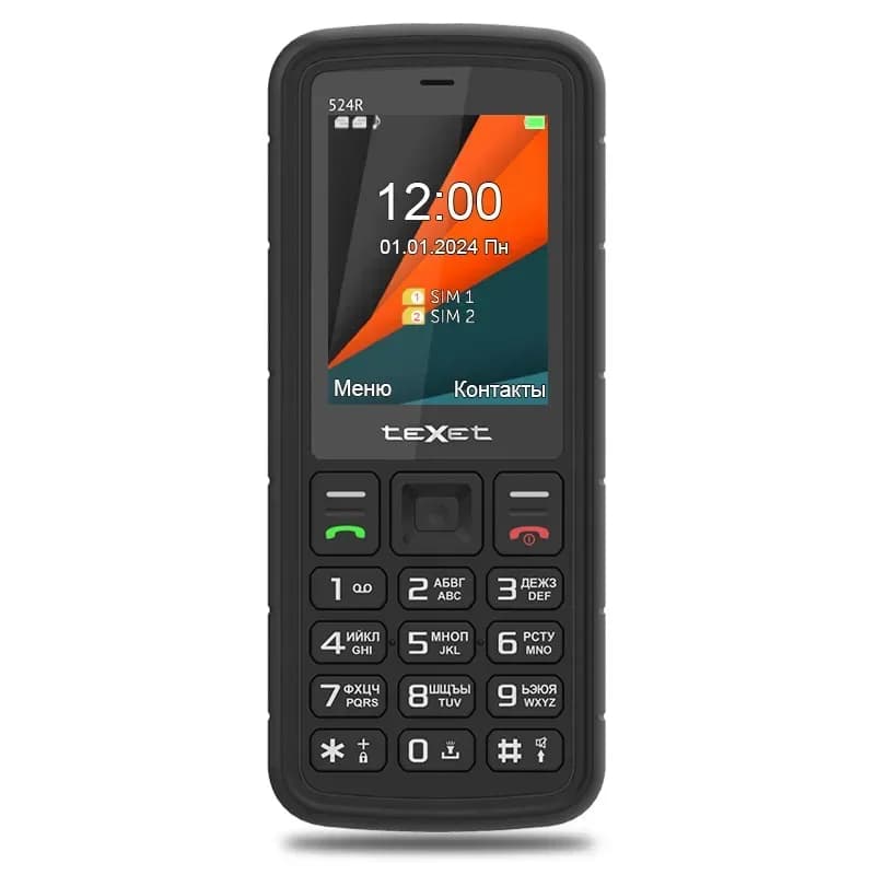 Мобильный телефон Texet TM-524R (черный)