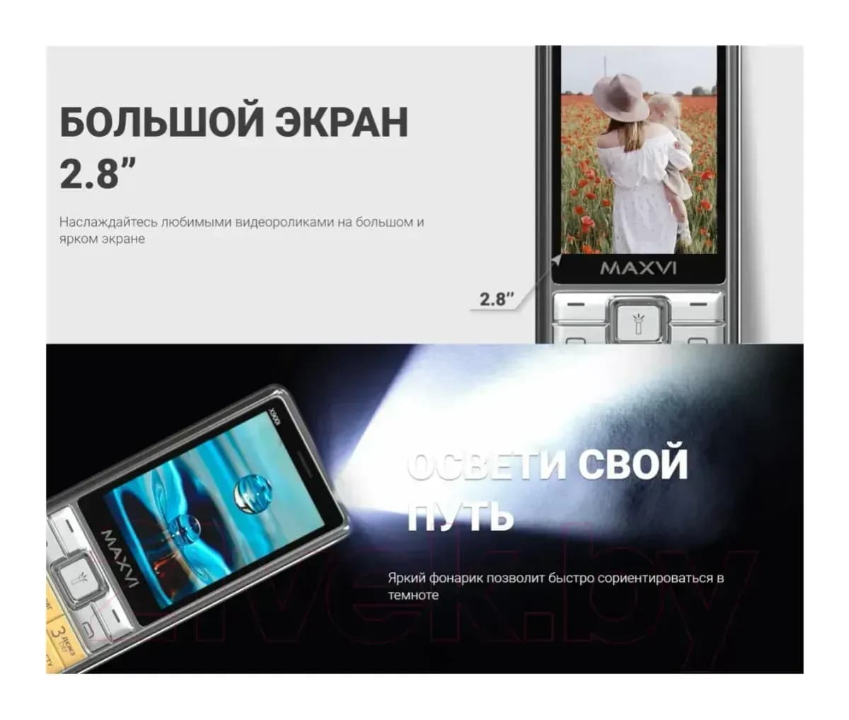 Мобильный телефон Maxvi X900i (черный)