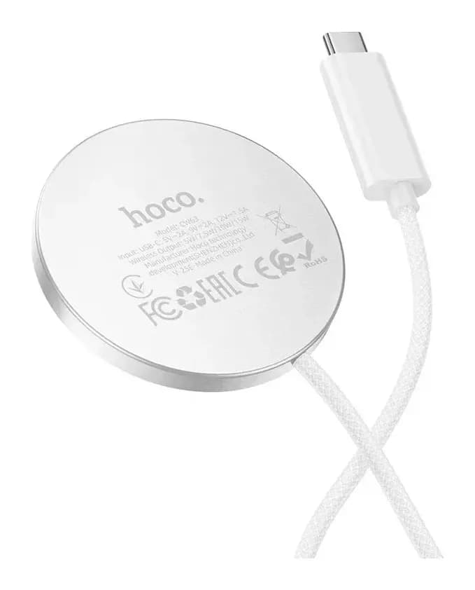 Зарядное устройство беспроводное Hoco CW63 Fast Qi2 (белый)