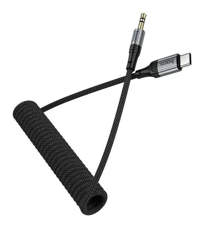 Кабель Hoco UPA33B Type-C-AUX (1.5м, черный)