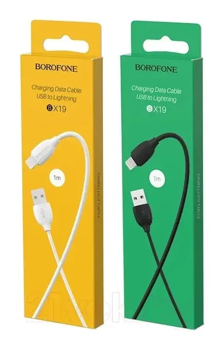 Зарядный кабель Borofone BX19 USB Lightning (1м, черный)
