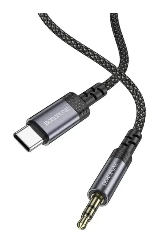 Кабель Borofone BL24 Type-C - AUX (1м, металлик)