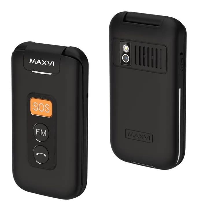 Мобильный телефон Maxvi E5 up (черный)