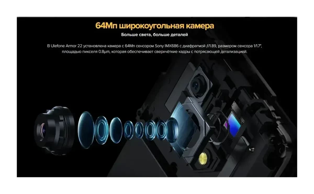 Смартфон Ulefone Armor 22 8GB/256GB (черный)