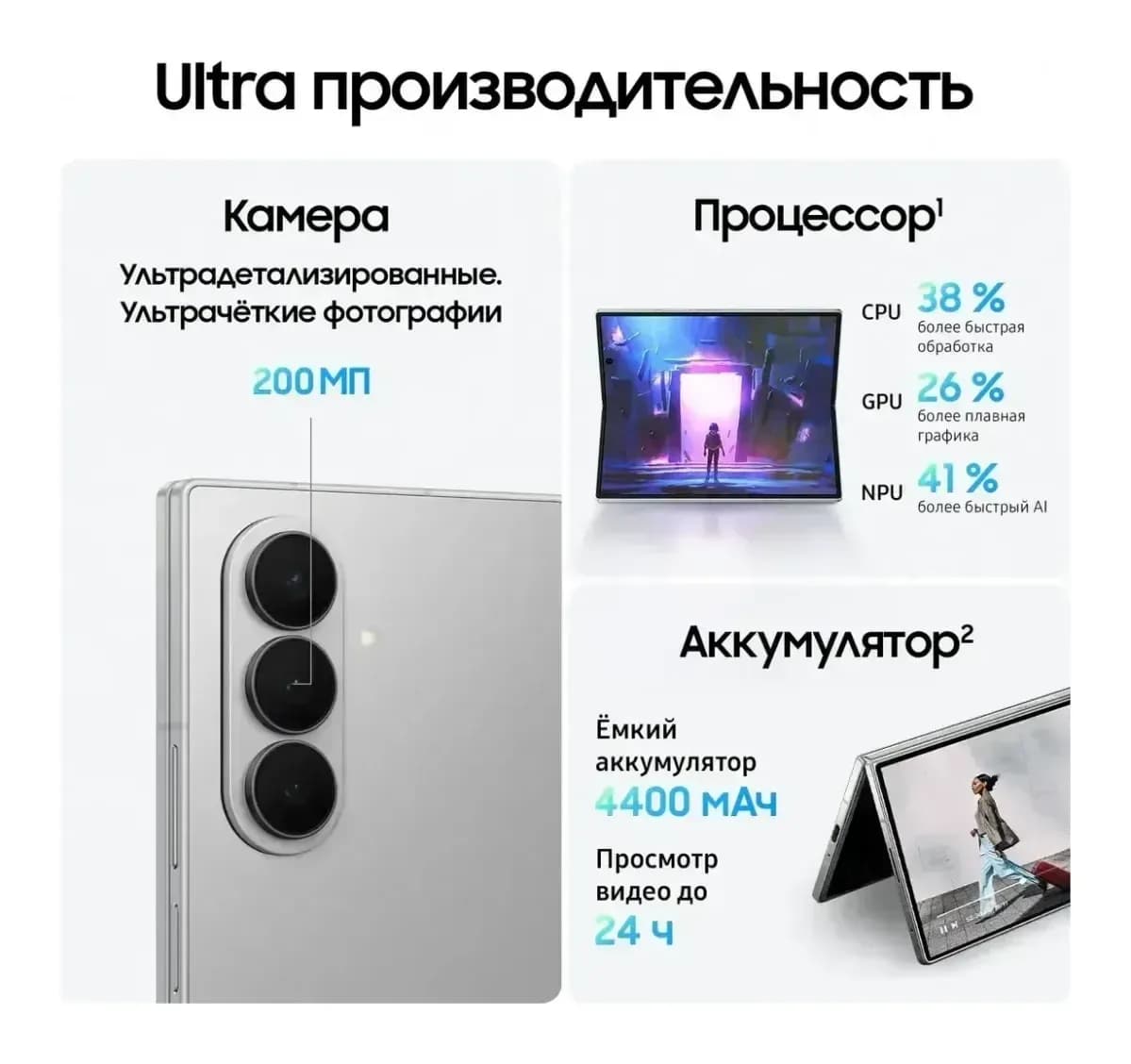 Смартфон Samsung Galaxy Z Fold7 12GB/256GB (Silver Shadow)