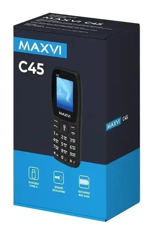 Мобильный телефон Maxvi C45 (маренго)