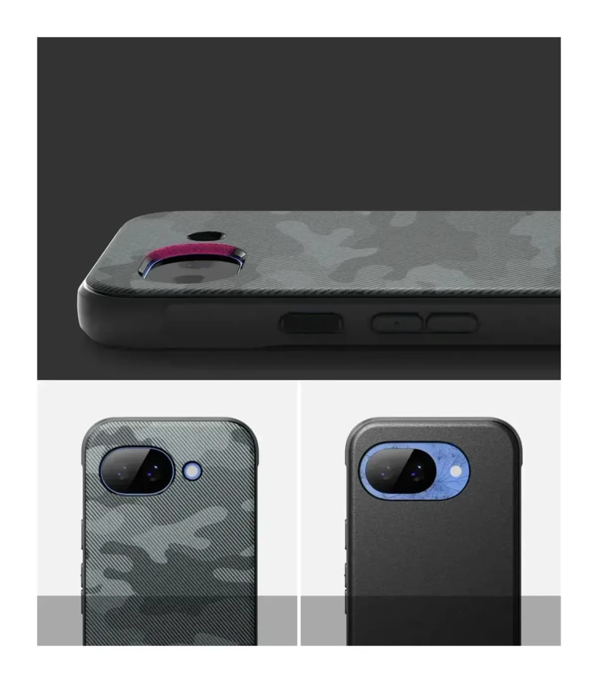 Чехол-накладка Ringke Onyx для Pixel 10a (Camo Black)