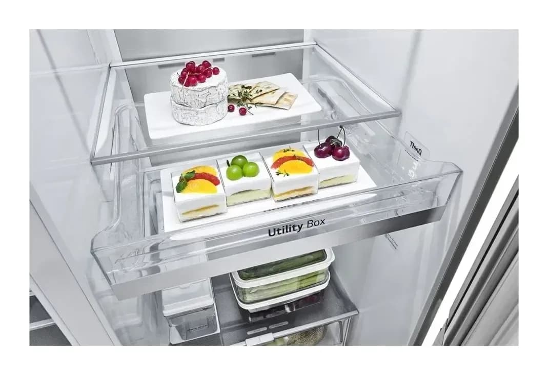 Холодильник с морозильником LG GC-X257CAEV