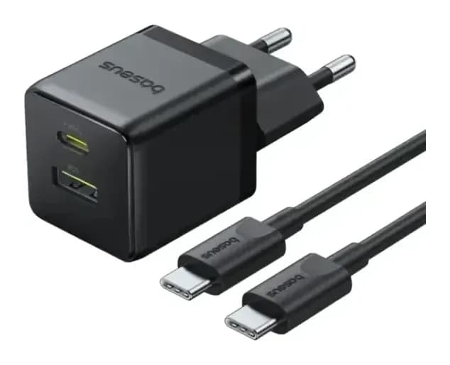 Зарядное устройство сетевое Baseus Palm C+U 30W EU / P1011160A113-01 (черный)