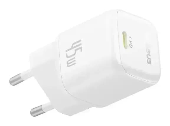 Адаптер питания сетевой Baseus PicoGo 45W EU / P10176800213-00 (белый)