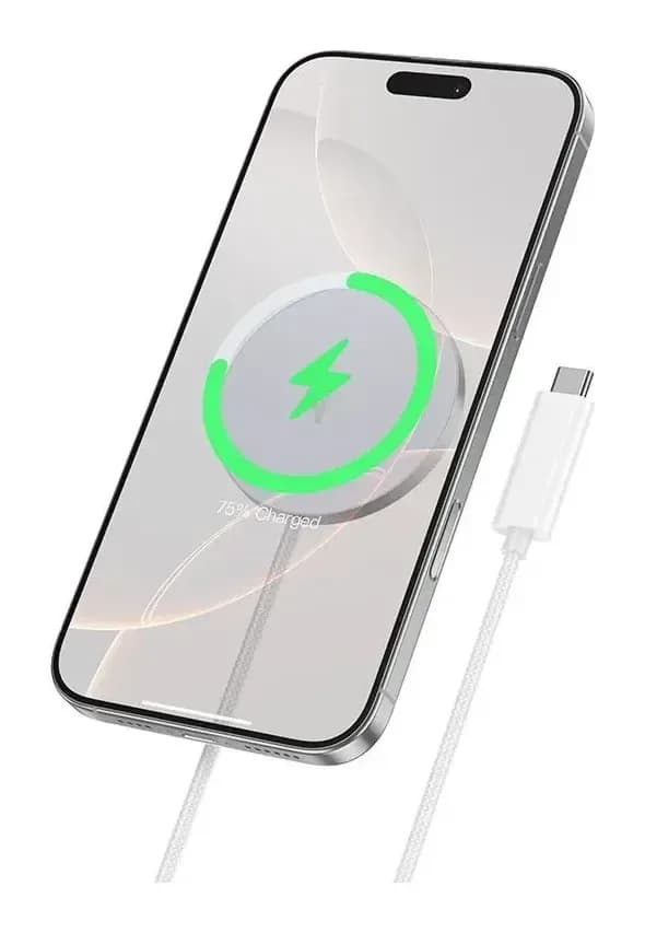 Зарядное устройство беспроводное Hoco CW63 Fast Qi2 (белый)