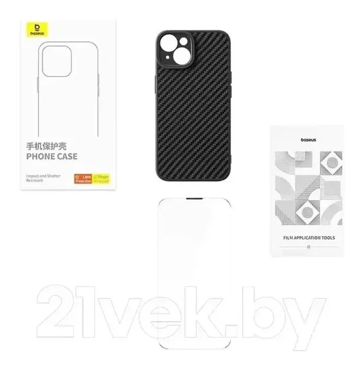 Чехол-накладка Baseus Synthetic Fiber Series для iPhone 15 Plus / 660157942A