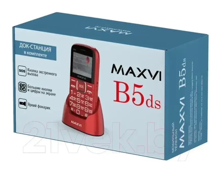 Мобильный телефон Maxvi B5ds (черный)