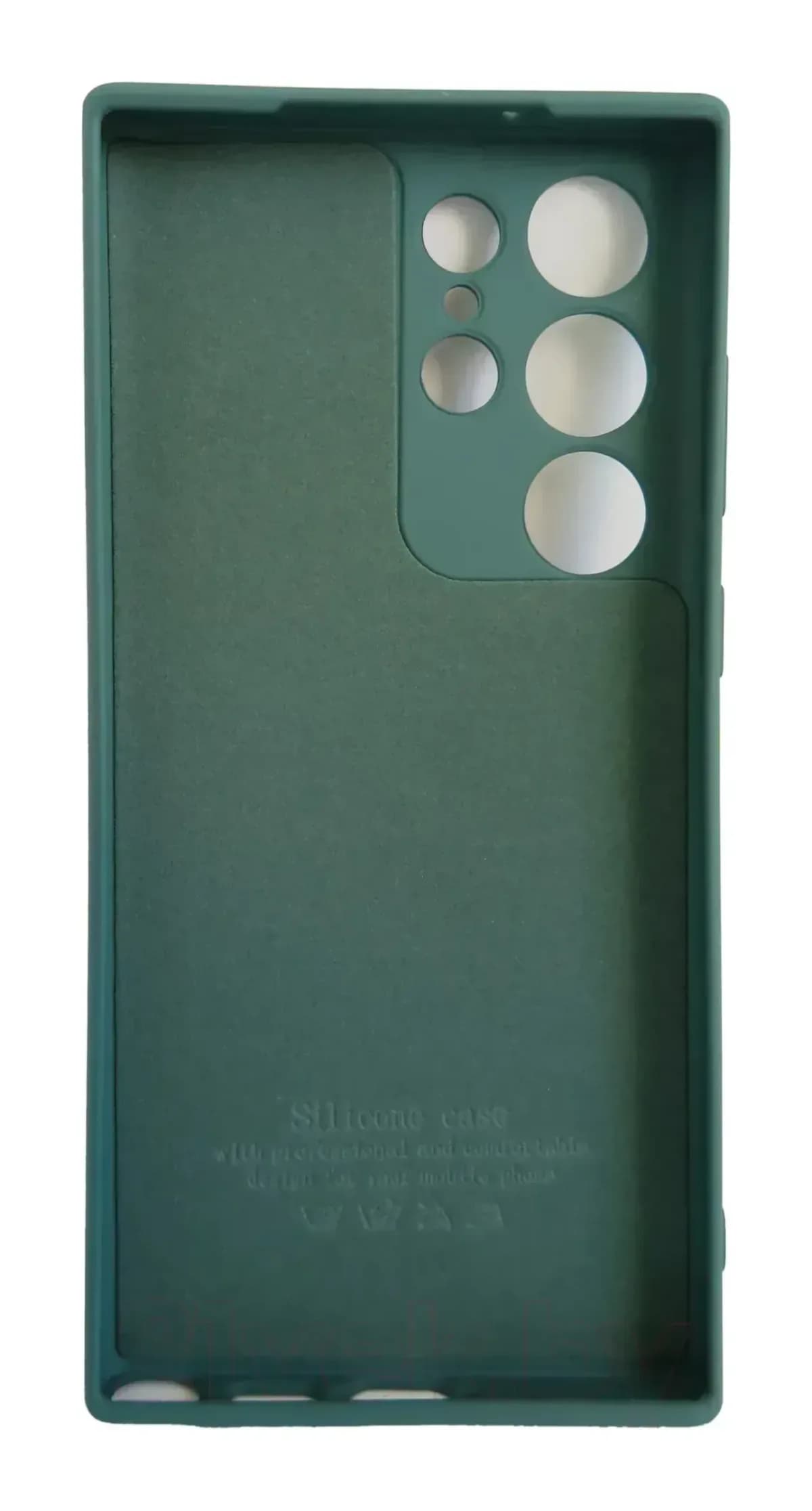 Чехол-накладка Case Coated для Galaxy S23 Ultra (темно-зеленый)