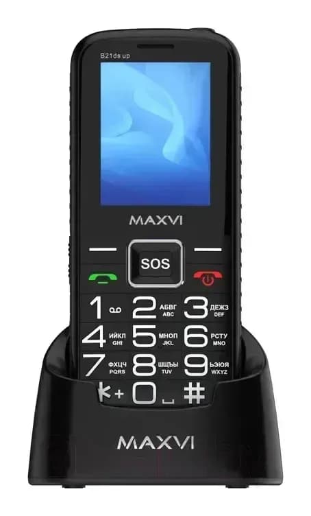 Мобильный телефон Maxvi B 21ds up (черный)